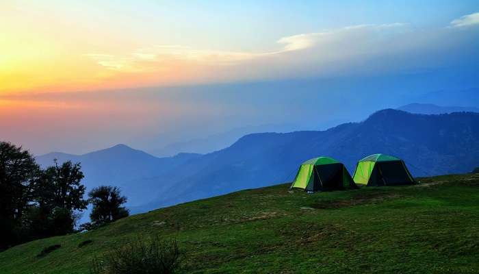 Camping in Chopta, Tugnath, among the top hill stations near Ambala. 