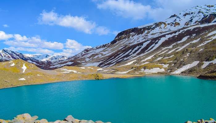 The panoramic view Suraj Tal 