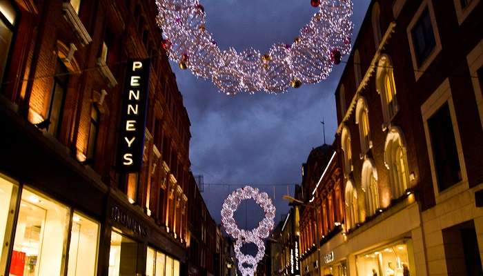 Décorations de Noël à Dublin, Irelande