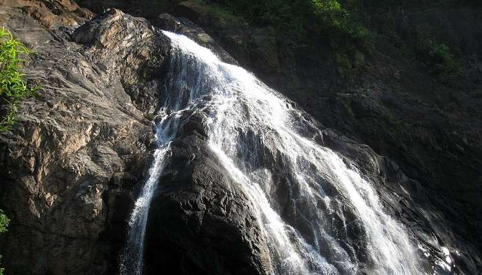 Entrance to Dudhsagar waterfalls near the tambdi surla waterfall.