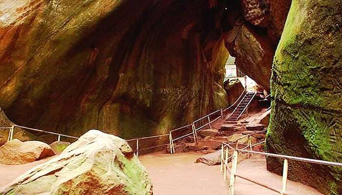 View of Edakkal Caves from the front