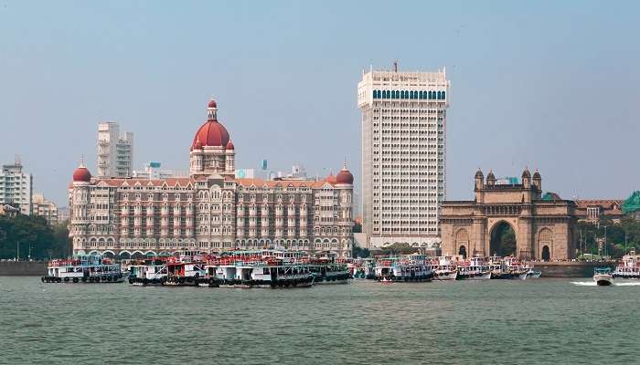 The iconic Taj palace and the Gateway of India