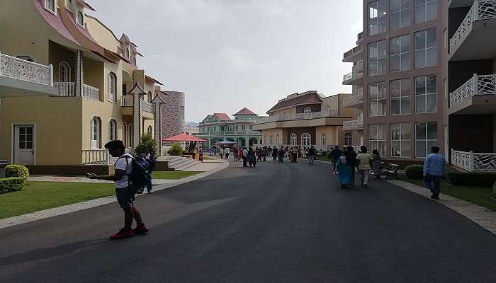 A film set at the Ramoji Film City
