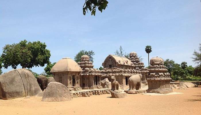 Visit The Five Raths in Tamil Nadu near Shore Temple