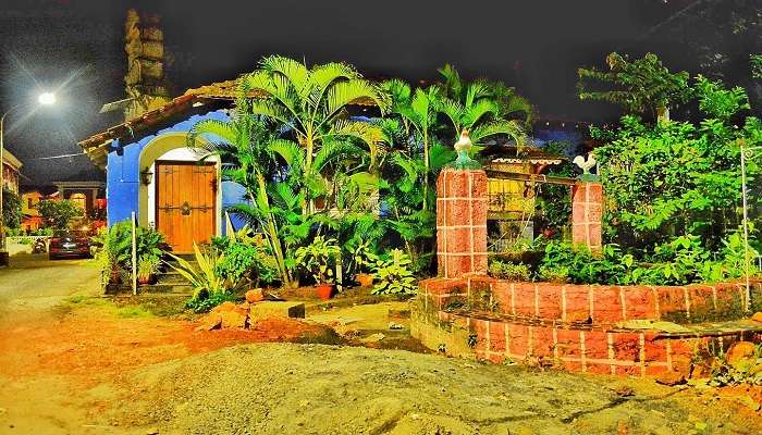 Fountain has Panaji Goa near the Fernandes House.