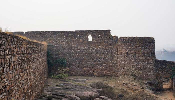 Remains of a fort near the Atal park sagar.