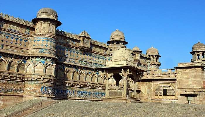 Gwalior fort side view