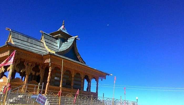 The front view of the Hatu Mata Temple in Hatu Peak