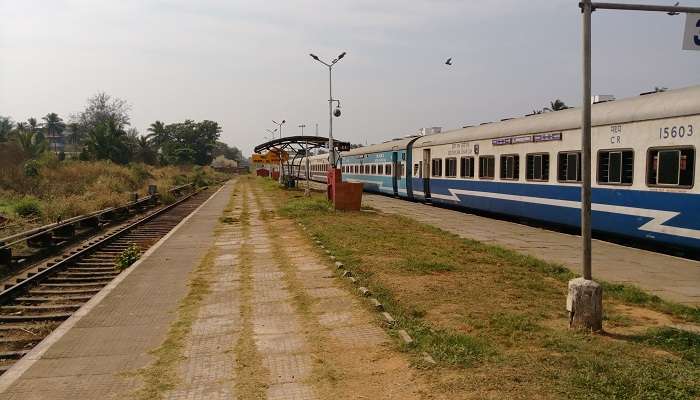 The view of Madgaon Railway Station