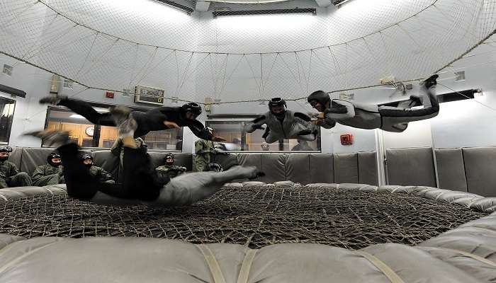 Indoor skydiving at the gravityzip hyderabad.