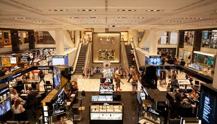 Interior of Infiniti Mall near Gorai Beach