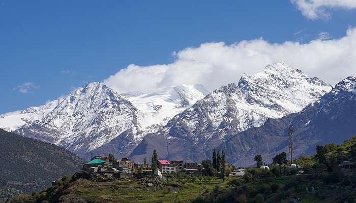 Amazing viewpoint of the mountain at Kardang Monastery 