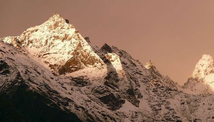 Kinnaur Kailash near the Kalpa Village. 