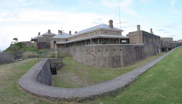 The ancient Fort Scratchley in Newcastle