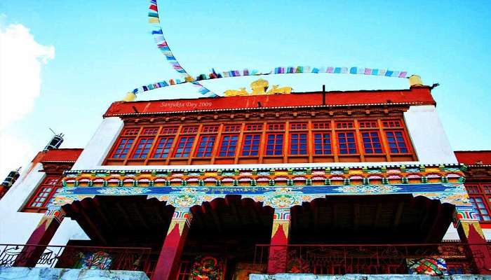  The front view of Korzok Monastery in Ladakh 