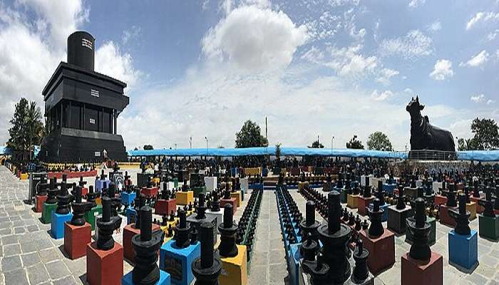 Panoramic view of the Kotilingeshwara temple, a must visit while in Kakinada