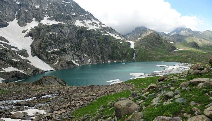 Serene Krishnasar Lake in Sonamarg