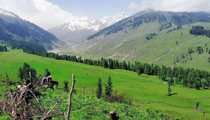 Beautiful view of the mountains of Kungwattan in Panzgam.