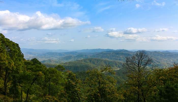 The beautiful landscape of Landsdowne in India. 