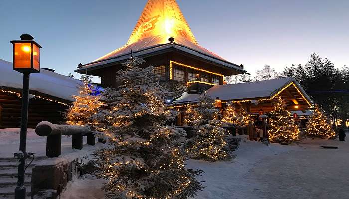 Décorations de Noël à Lapland, Finlande