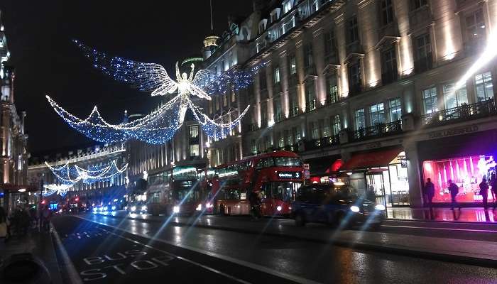 Décorations de Noël à Londres, Angleterre