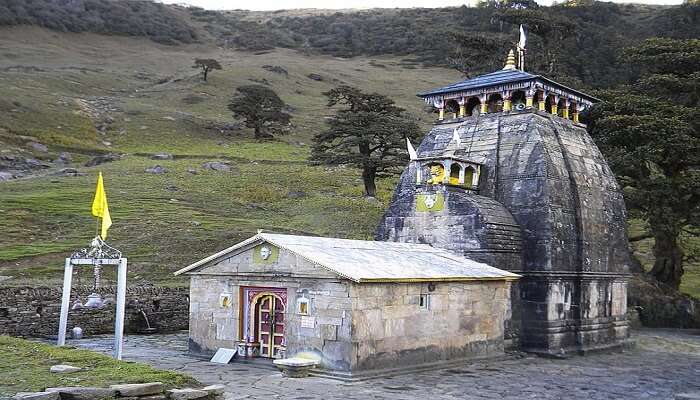 Madhmaheshwar Temple in Uttarakhand, one of the Panch Kedar, Bhavishya Kedar Temple