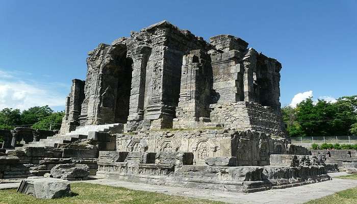 Beautiful and massive expanse of Martand Sun Temple in Panzgam.