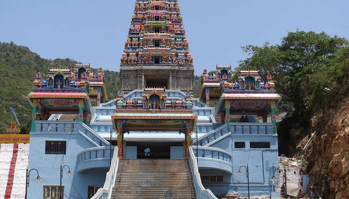 Front view of Maruthamalai Temple