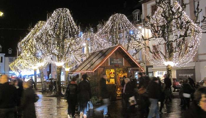 La belle decorations de noel en Montbéliard