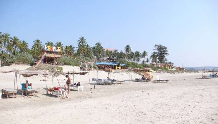 Morjim Beach is better known as ‘‘Little Russia’’ because Russian tourists flock to this beautiful place