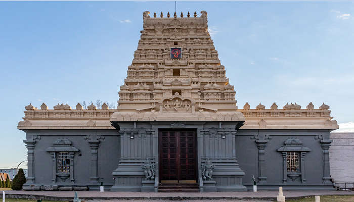 Beautiful front view of Murugan Temple