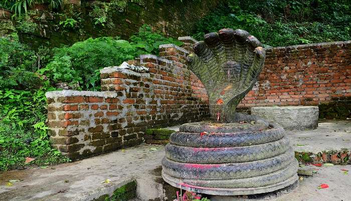 Seek blessings at the temple near Benog Wildlife Sanctuary. 