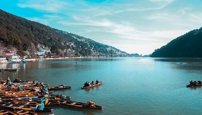 Utility for the Naini Lake surrounded by the beautiful Nainital hills in the backdrop