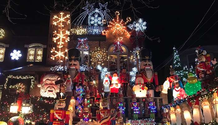 Décorations de Noël à New York, États-Unis