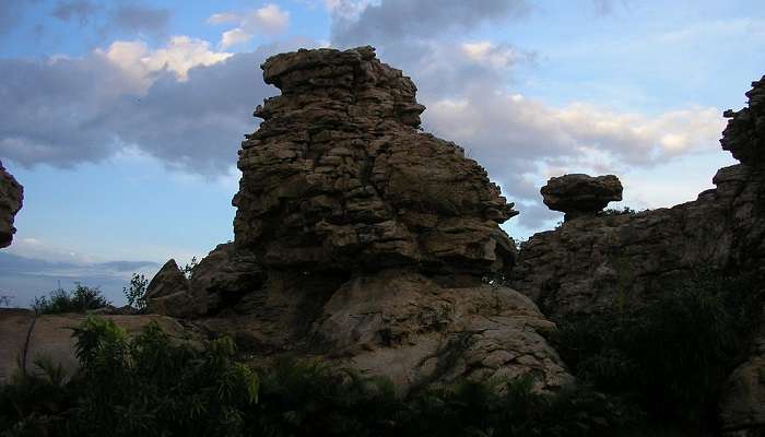 Witness the unique Oravakallu Rock Garden