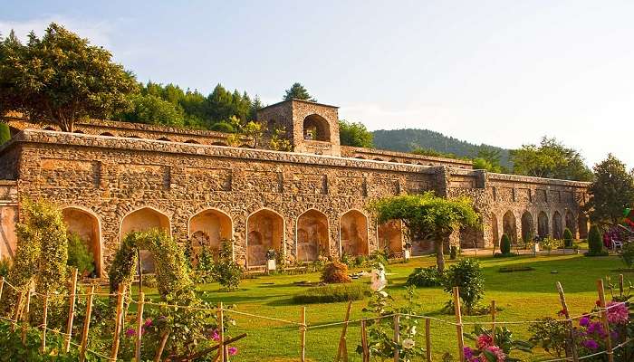 Pari Mahal, an ancient monument with stunning architecture and terraced gardens near the Hari Parbat Fort.