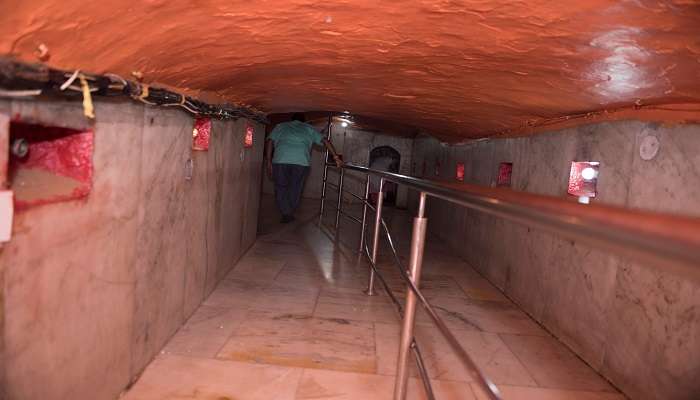 The ancient caves of the Peer Kho Cave Temple in Jammu, India.