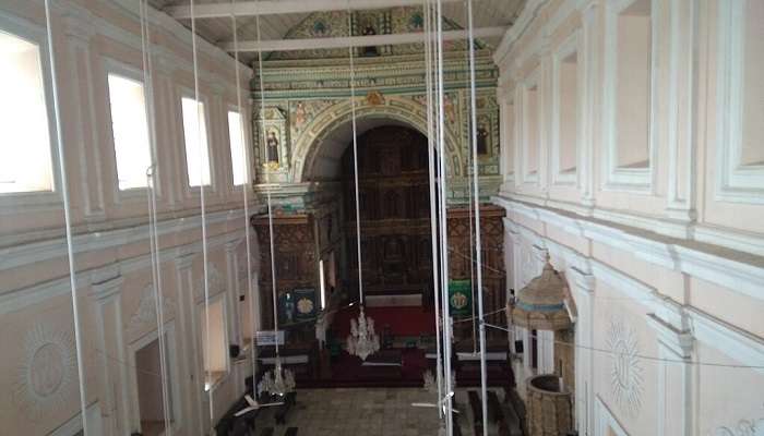 Interior of Rachol Seminary Church facade