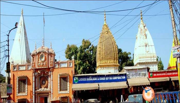 A front view of the Raghunath Temple in Jammu, India near Bahu fort.