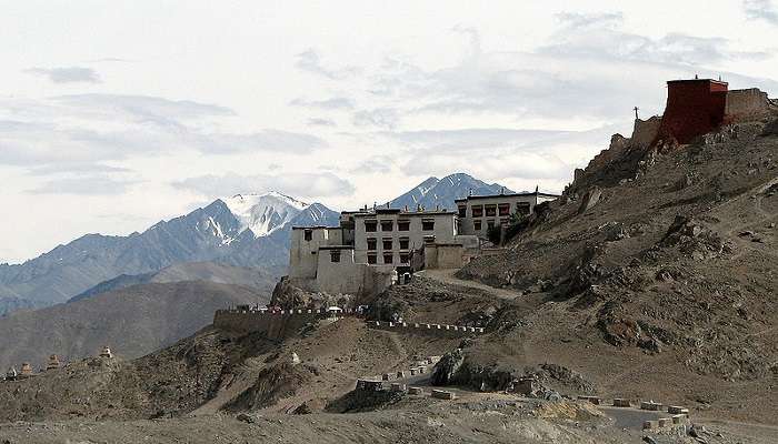 Shey Palace - Ancient ruins of the former royal residence with a scenic backdrop.