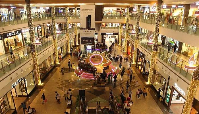 Inside view of Orion Mall in Rajajinagar.