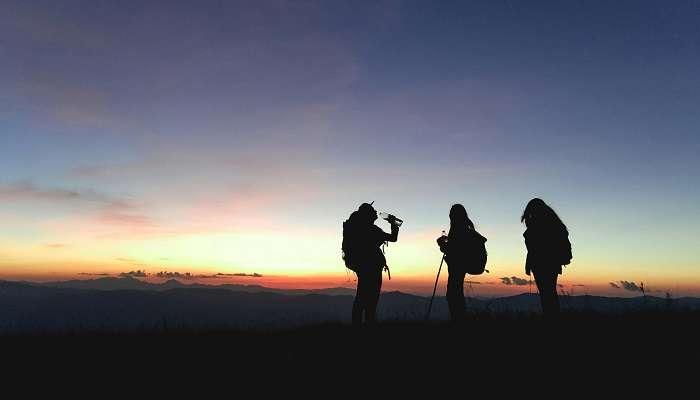 The trek starts at Kaddukhal