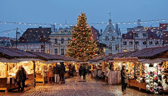 Le marché de Noël Tallinn- Estonie