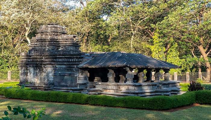 Ancient stone architecture of Tambdi Surla Temple