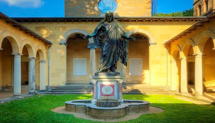 Visit the Church of Peace inside the park