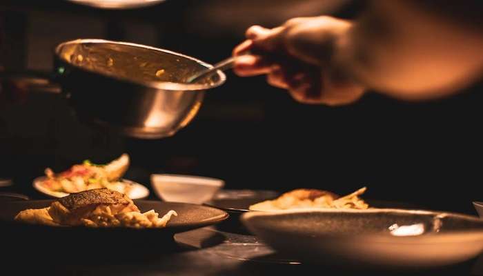 a person holding the bowl.