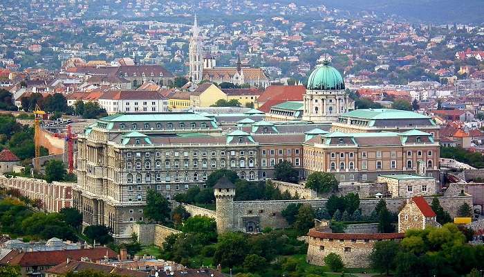 Take a walk across the Budapest bridge to reach Buda Castle