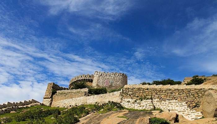 The ascent to the fort involves a significant amount of walking