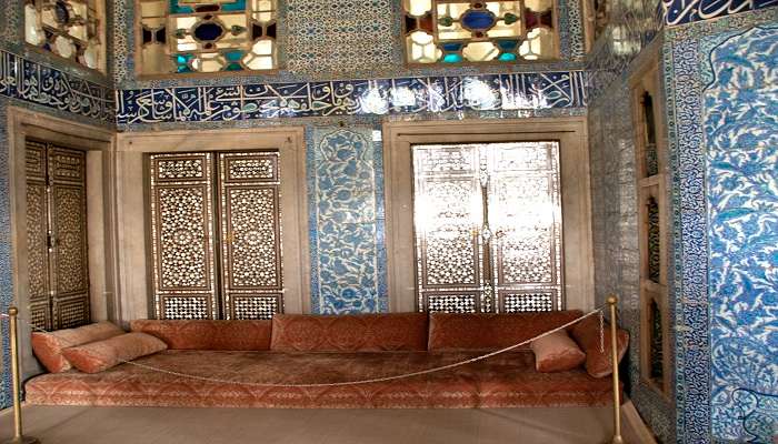 Stunning architecture of the Topkapi Palace near the Miniatic Park. 