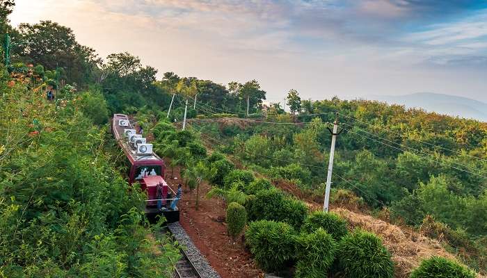 Enjoy toy train ride at Kailasagiri Vizag